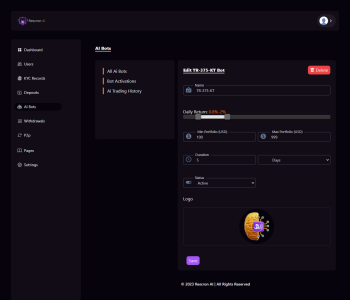 AI Finance Trading Platform PHP Script