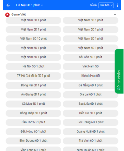 Vietnam's fast lottery system, with a variety of 3D, 5D, 6D lottery numbers like vietlot
