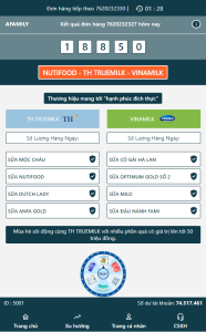 Lottery app system disguised as THMILK milk orders