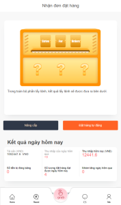 Order placement app system with commission rewards