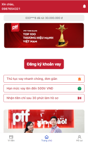 PTfinance of SEABANK brand loan app for Vietnamese people