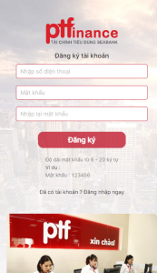 PTfinance of SEABANK brand loan app for Vietnamese people