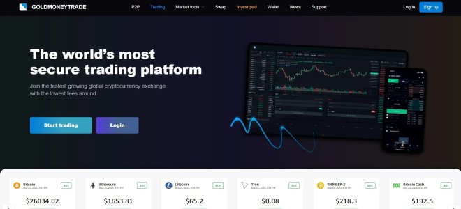 Exchange trading Buy crypto, Sell & invest