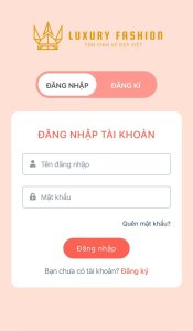 Fashion brand booking application