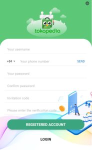 tokopedia brand order recording app