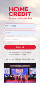 Home credit brand loan app for Vietnamese people